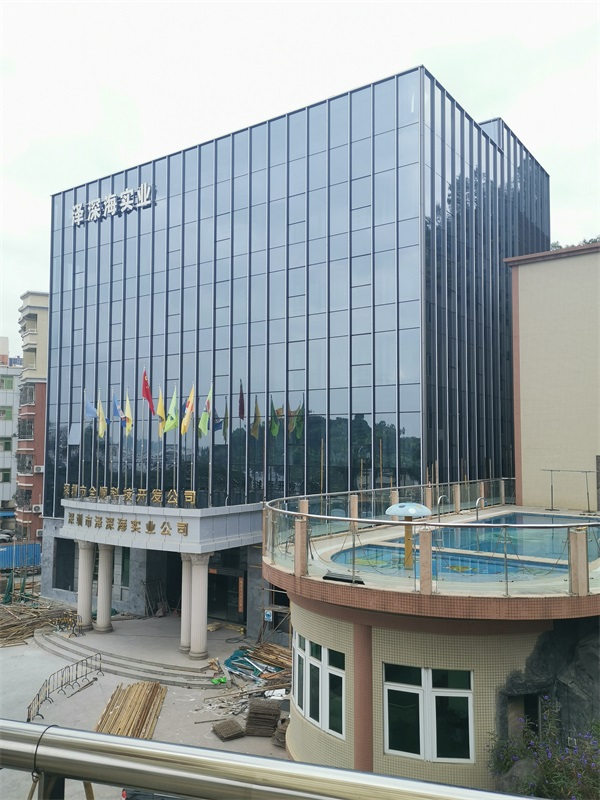 豎明橫隱玻璃幕墻工程 豎明橫隱玻璃幕墻工程